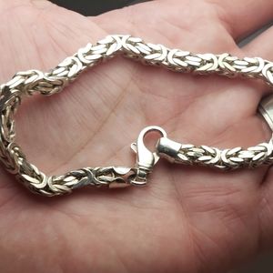 925 Sterling silver double rope bracelet